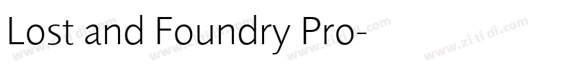 Lost and Foundry Pro字体转换